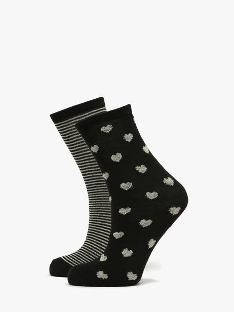 Damessokken Nina 2 Paar Pieces Zwart socks women 17148832