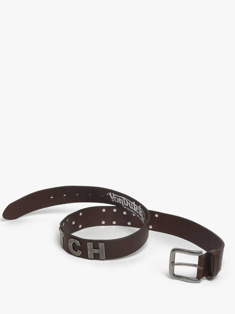 Herenriem Glory Leder Von dutch Bruin belt GLORY ander zicht 2