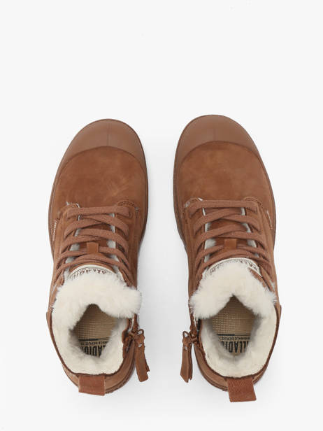 Enkellaarsjes Uit Leder Palladium Bruin women 95982291 ander zicht 4