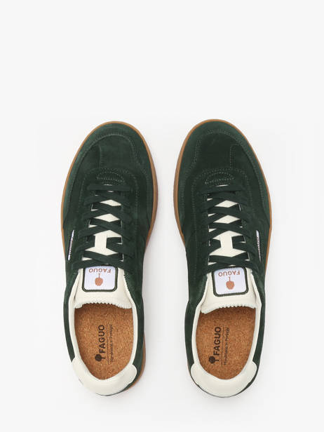 Sneakers Uit Leder Faguo Groen men 24CG0211 ander zicht 3