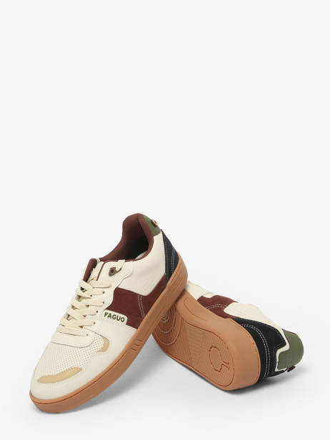 Ceiba Sneakers Uit Leder Faguo Beige men 23CG3206 ander zicht 3