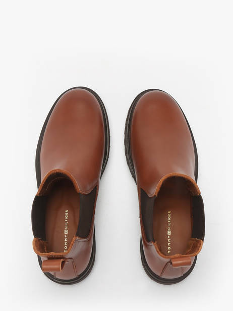 Chelsea Boots Uit Leder Tommy hilfiger Bruin women 8766BDS ander zicht 4