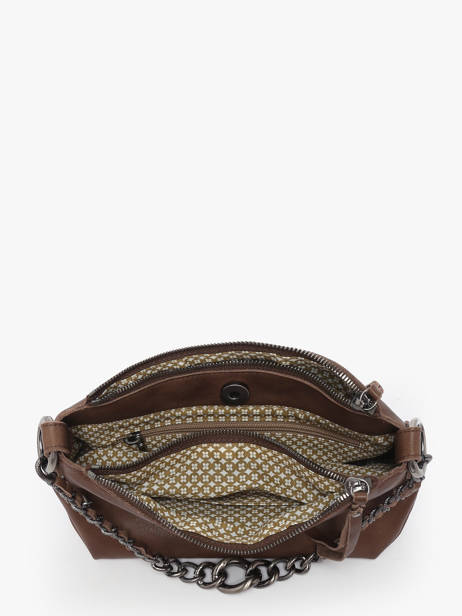 Cross Body Tas Vintage Leder Mila louise Bruin vintage 3864C ander zicht 3