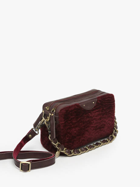 Cross Body Tas Vintage Leder Mila louise Bruin vintage 23673FUC ander zicht 2