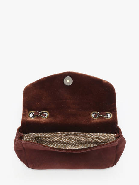 Cross Body Tas Vintage Leder Mila louise Beige vintage 23040V ander zicht 2