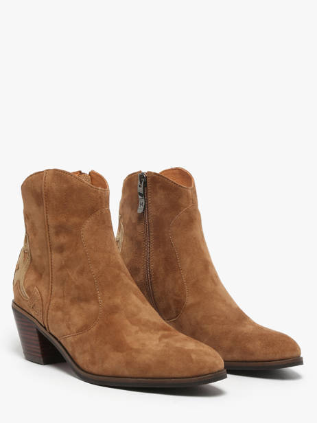 Stadsschoenen Met Hak Uit Leder Mam'zelle Bruin women CSGGF41 ander zicht 2