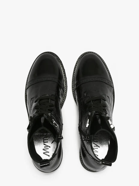 Stadsschoenen Uit Leder Myma Zwart women 8607 ander zicht 4