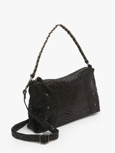 Cross Body Tas Joanna Leder Pieces Zwart joanna 17160097 ander zicht 2