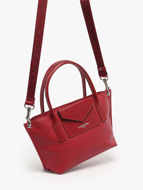 Cross Body Tas Maya Leder Lancaster Rood maya 88 ander zicht 2