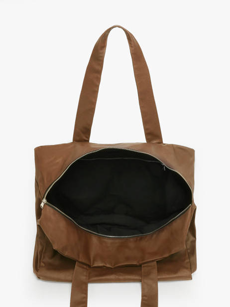 Schoudertas A4 Célestins Waxed Rivedroite Bruin waxed CELESWAX ander zicht 3