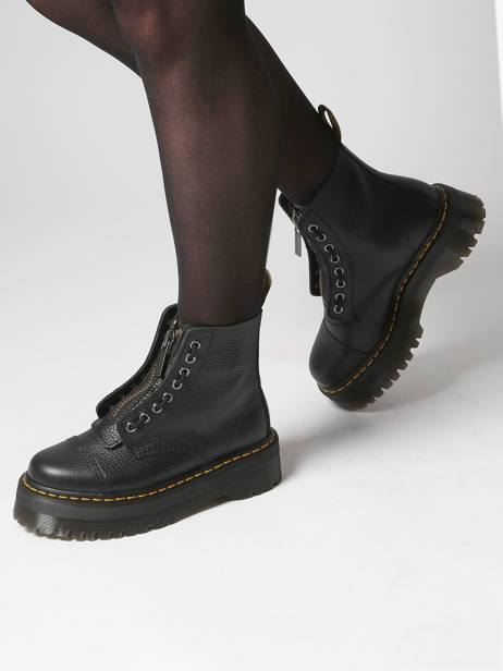 Sinclair Enkellaarsjes Uit Leder Dr martens Zwart women 22564001 ander zicht 1