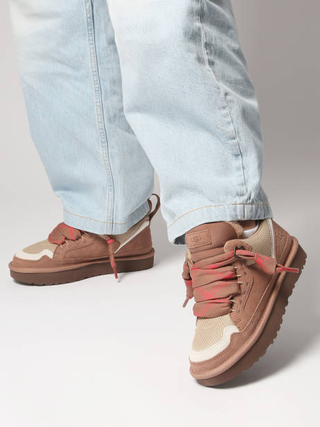 Sneakers Lowmel Uit Leder Ugg Bruin women 1144032 ander zicht 1