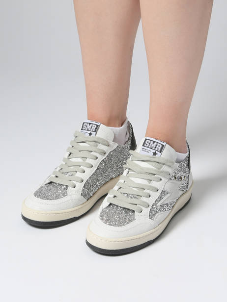 Sneakers Uit Leder Semerdjian Zilver women DANY ander zicht 1