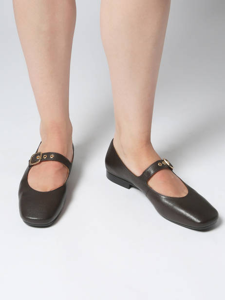 Sneakers Uit Leder Aliwell Bruin women A2715 ander zicht 1