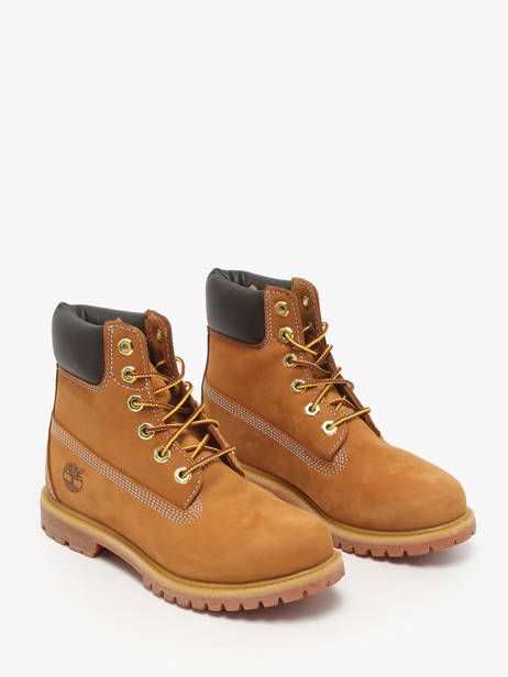Enkellaarsjes Uit Leder Timberland Bruin women 3617131 ander zicht 1