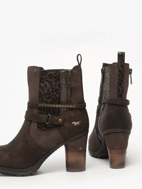 Enkellaarsjes Met Hak Mustang Bruin women M0162008 ander zicht 2