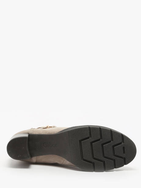 Enkellaarsjes Met Hak Uit Leder Gabor Grijs women 39 ander zicht 4