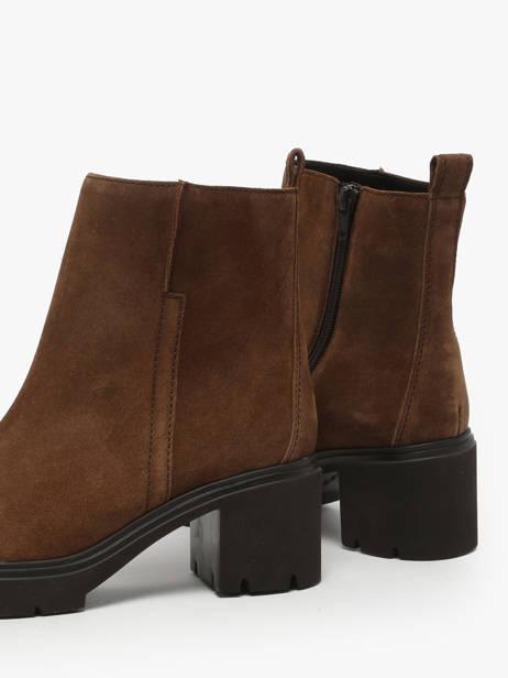 Enkellaarsjes Met Hak Uit Leder Gabor Bruin women 14 ander zicht 2