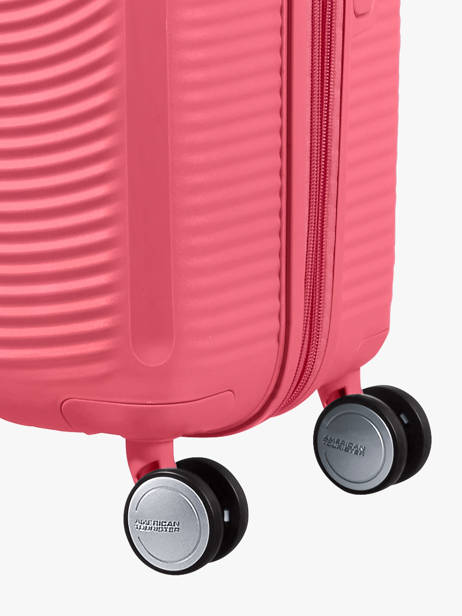 Harde Reiskoffer S Soundbox American tourister Roze soundbox 32G002 ander zicht 2
