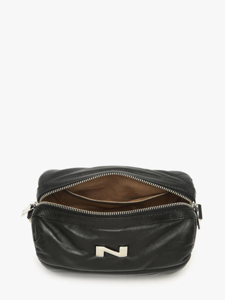 Cross Body Tas North Leder Nathan baume Zwart north 1 ander zicht 3
