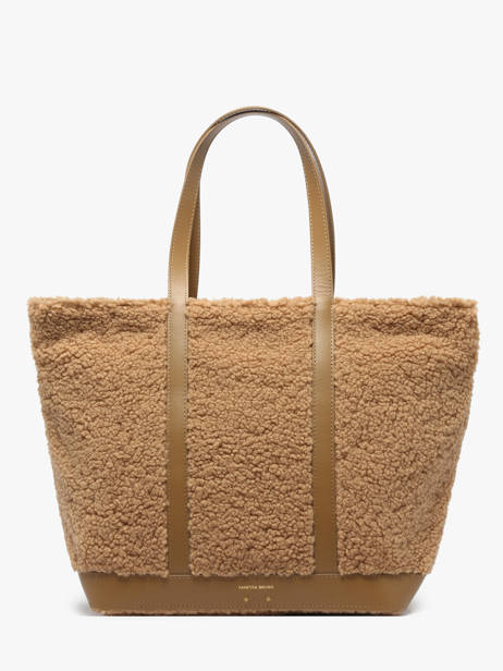 Schoudertas Le Cabas L Shearling En Leder Vanessa bruno Beige cabas 15V40409