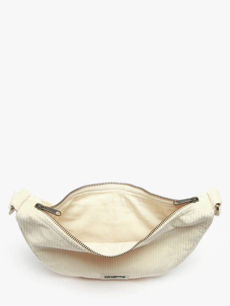 Heuptasje Velours Ribfluweel Hindbag Beige velours V ander zicht 3