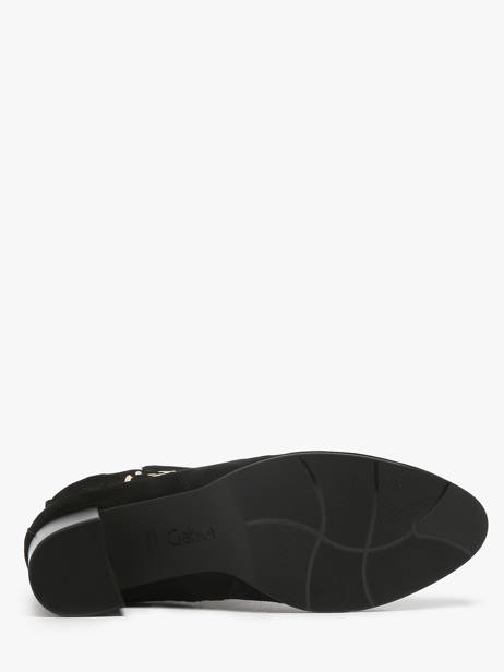 Enkellaarsjes Met Hak Uit Leder Gabor Zwart women 17 ander zicht 4