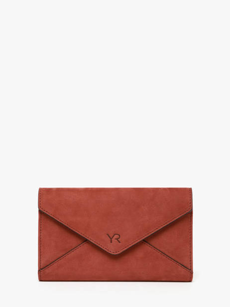 Portefeuille Leder Yves renard Oranje nubuck 26839