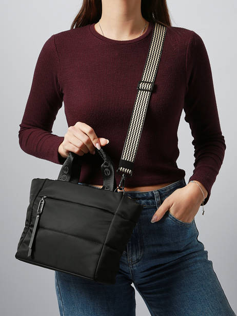Handtas /cross Body Cumulus Gerecycleerd Nylon Aube Zwart cumulus 101CS04 ander zicht 1