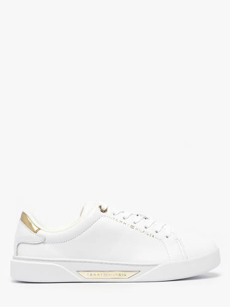 Sneakers Uit Leder Tommy hilfiger Wit women 9019YBS