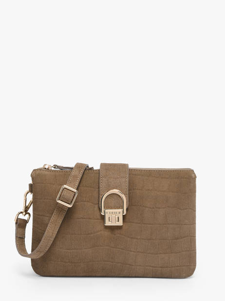 Cross Body Tas Equestre Croco Leder Etrier Beige equestre croco EECQ0143