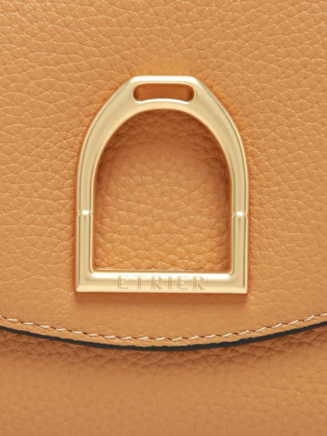 Cross Body Tas /schoudertas Shadow Leder Etrier Geel shadow ESHA163S ander zicht 6