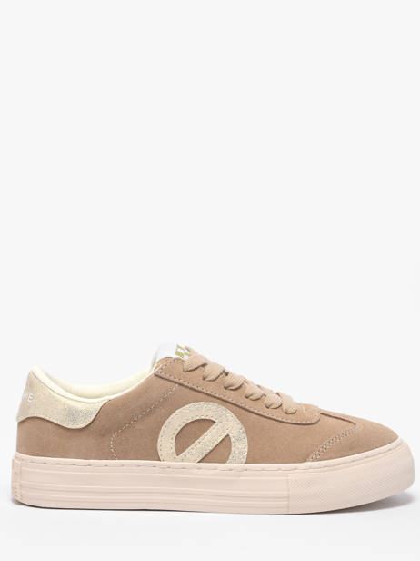 Sneakers Uit Leder No name Beige women ACEZ0404