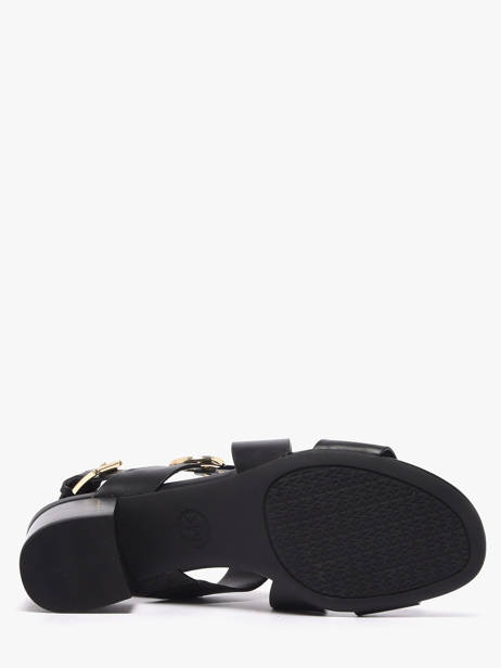 Sandalen Met Hak Uit Leder Michael kors Zwart women EMS1L001 ander zicht 4