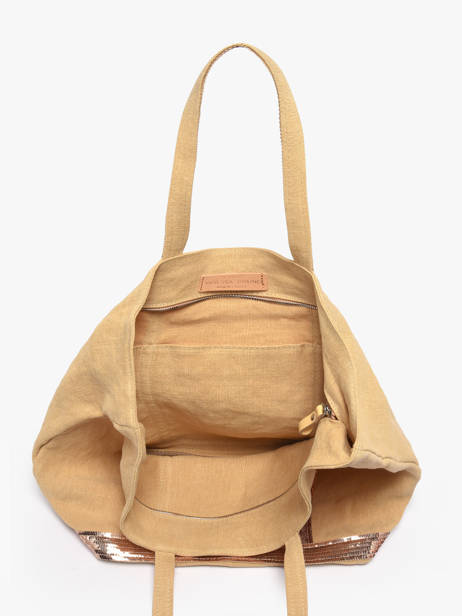 Schoudertas Met Rits L Le Cabas Linnen Vanessa bruno Geel cabas lin 31V40409 ander zicht 3