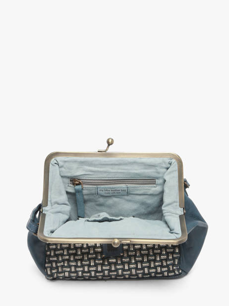 Cross Body Tas Heritage Leder Biba Blauw heritage KAB21L ander zicht 2