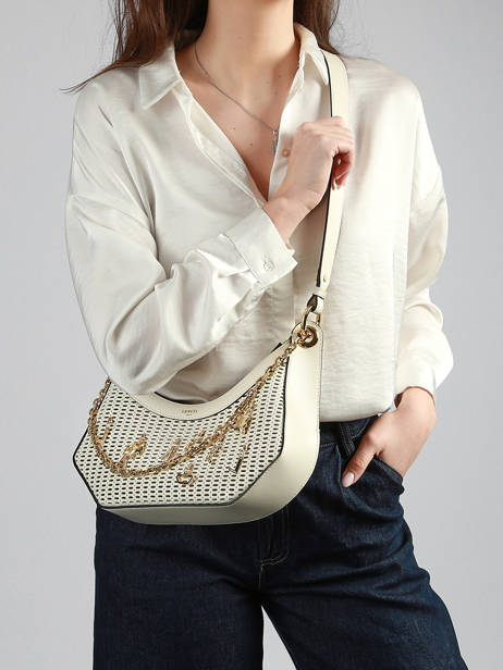 Cross Body Tas M Croisette Charms Leder Lancel Wit croisette A14012 ander zicht 1