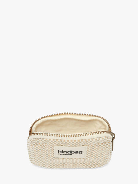 Portemonnee Hindbag Beige tressage TS ander zicht 1