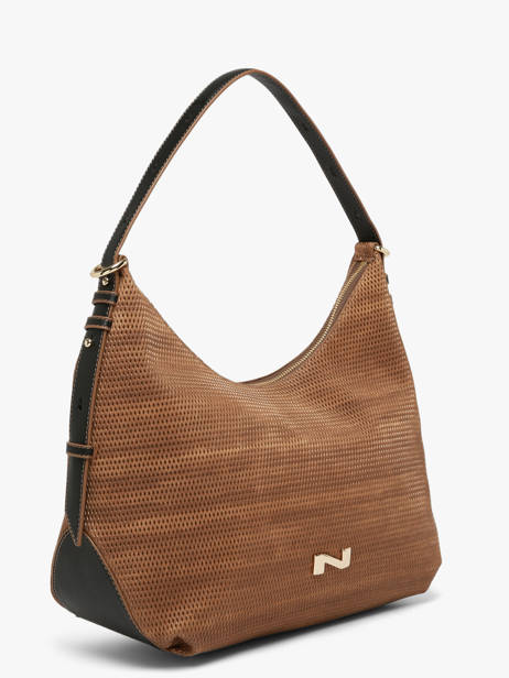 Schoudertas Carrie Texture Leder Nathan baume Bruin vogue 1TX ander zicht 2