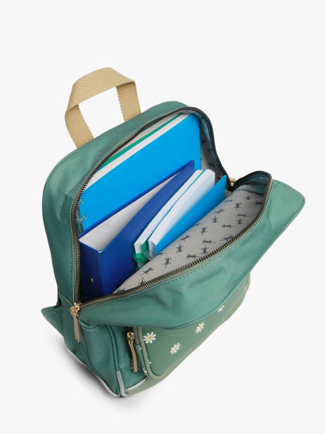 Rugzak 1 Compartiment Cameleon Groen vintage fantasy PBVGSD33 ander zicht 3