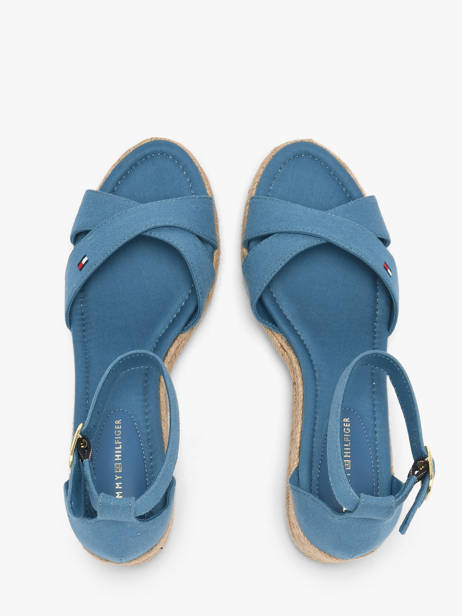 Sandalen Uit Leder Tommy hilfiger Blauw women 9332CZQ ander zicht 3
