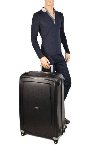 Harde Reiskoffer S'cure Samsonite Zwart s'cure 10U004 ander zicht 3