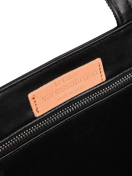 Handtas Le Cabas Leder Pailletten Vanessa bruno Zwart cabas cuir 2V40413 ander zicht 2
