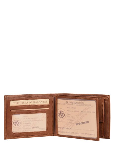 Portefeuille Arthur Leder Arthur & aston Bruin johany 499 ander zicht 1