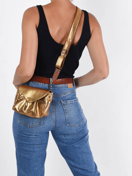 Cross Body Tas S Suzon Leder Paul marius Goud vintage S ander zicht 1