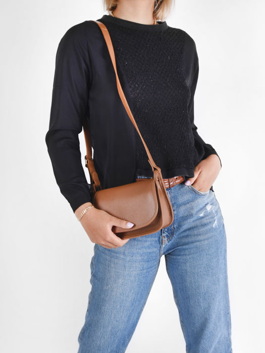 Longchamp Le foulonné Cross bodytas Bruin