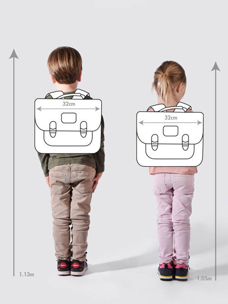 Boekentas 1 Compartiment Affenzahn Groen schoolbag CAR1 ander zicht 1