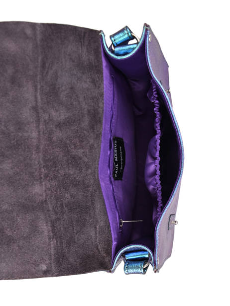 Cross Body Tas L'indispensable Scarabee Leder Paul marius Veelkleurig scarabee INDISSCA ander zicht 4