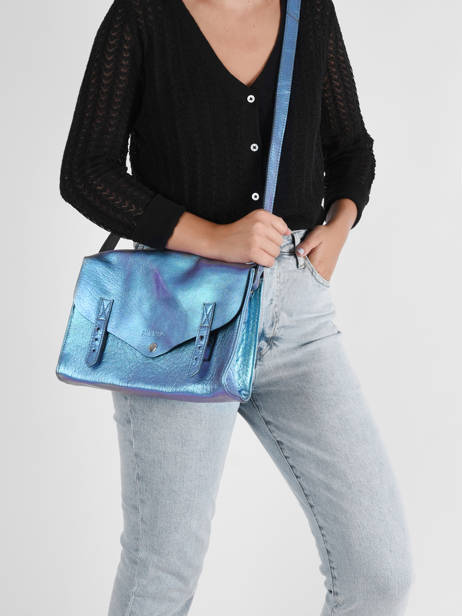 Cross Body Tas L'indispensable Scarabee Leder Paul marius Veelkleurig scarabee INDISSCA ander zicht 1