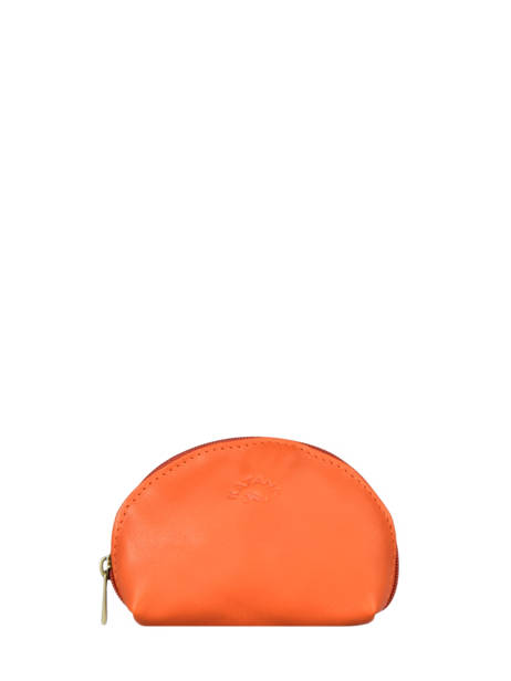 Portemonnee Leder Katana Oranje marina 753007